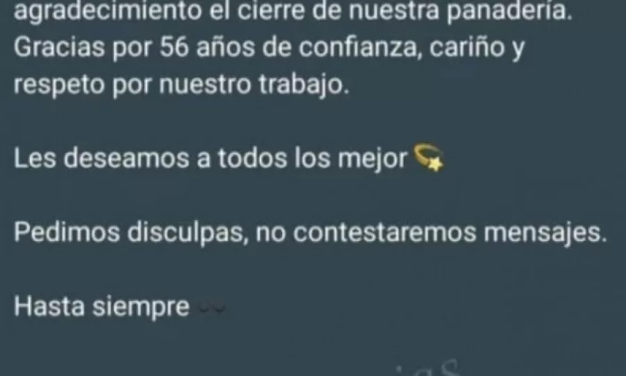 Cerró La Nueva Reina, una panadería histórica de Bernal tras 56 años de actividad
