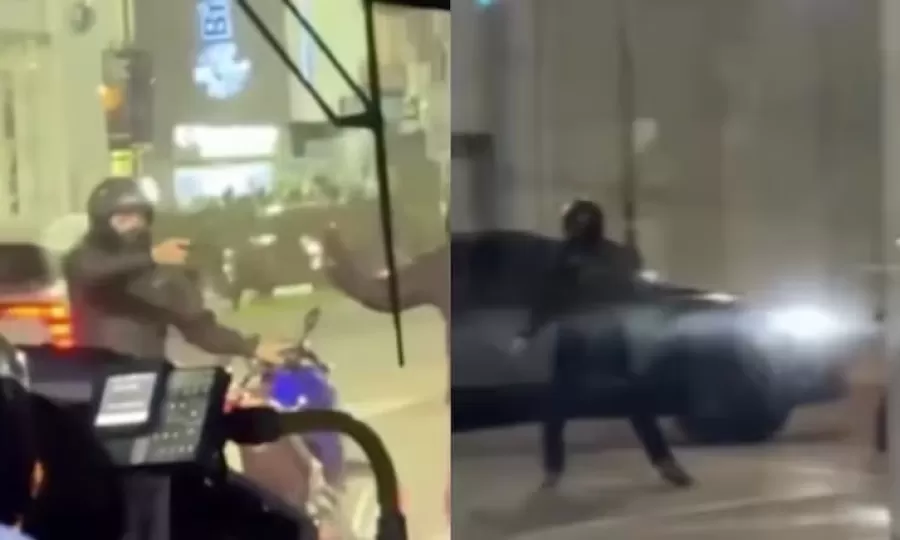Intentaron robar una moto, intervino el conductor de una camioneta blindada y hubo un feroz tiroteo