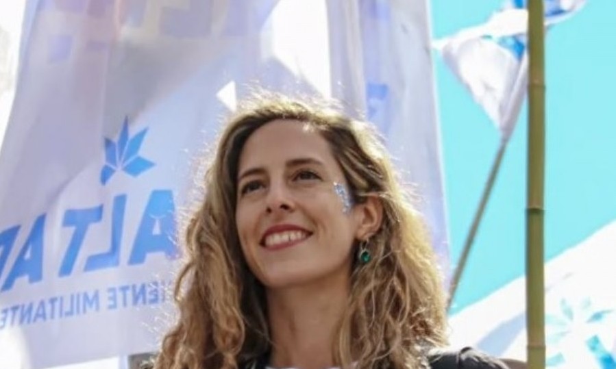 La militante kirchnerista Alesia Abaigar quedó detenida.
