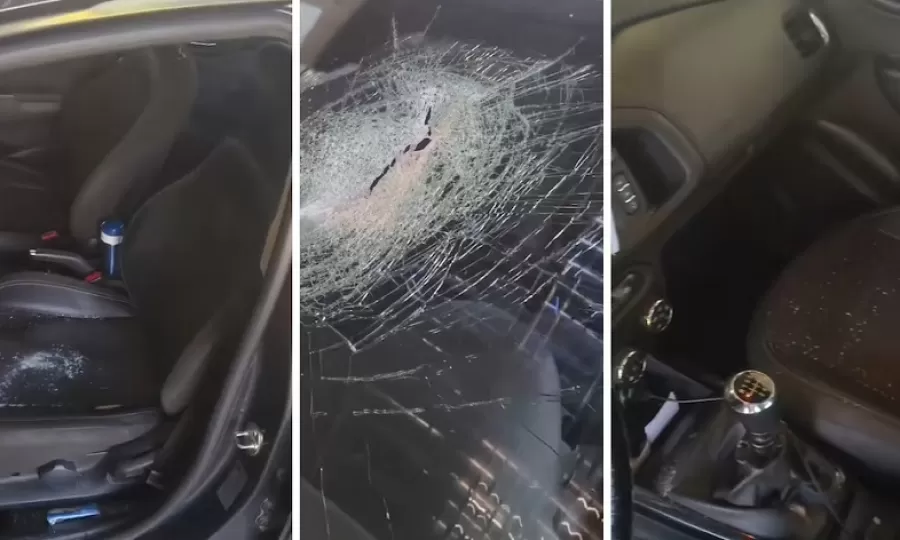 Viajaba por la Autopista Buenos Aires-La Plata y le arrojaron una piedra desde un puente: &ldquo;No me mat&eacute; de pedo&rdquo;