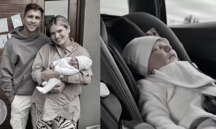 Eva Bargiela y Gianluca Simeone mostraron por primera vez la cara de su hijo Faustino