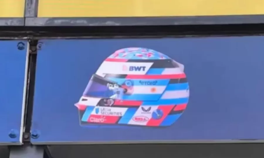 El casco que usar&aacute; Franco Colapinto en la temporada 2026 de la F&oacute;rmula tiene un detalle bien argentino