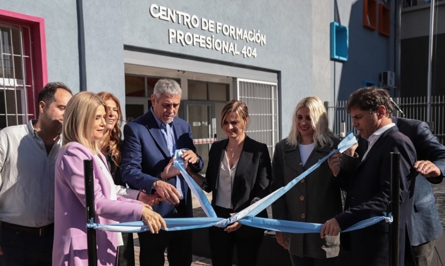 Inauguraron el Centro de Formación Profesional 404, el Refugio del Arte y el Centro Educativo 458.
