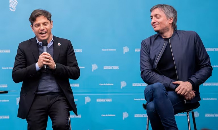 En otros tiempos, Axel Kicillof y Máximo Kirchner juntos.