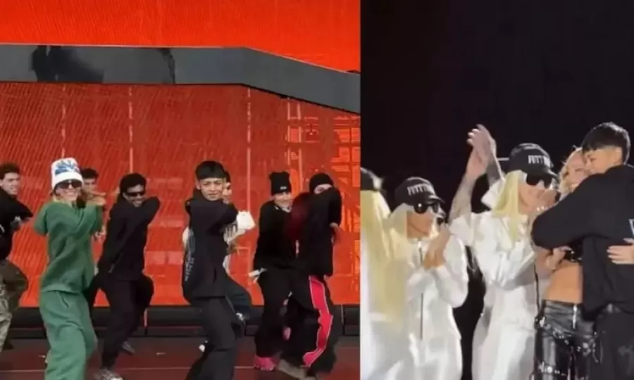 Tini Stoessel invit&oacute; a un empleado de limpieza a bailar juntos durante su show en Salta