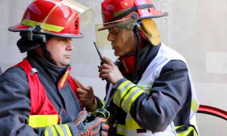 Se realiz&oacute; un simulacro de Bomberos Voluntarios