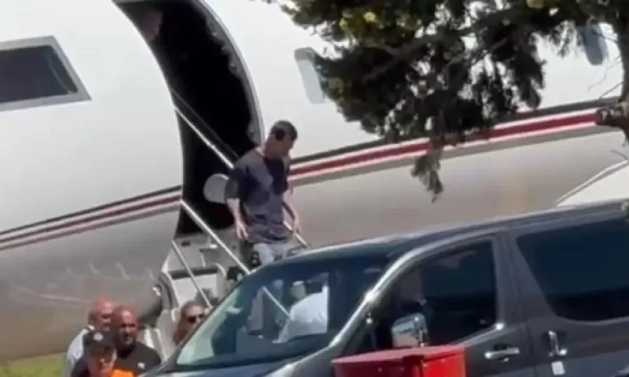 Lionel Messi lleg&oacute; a Rosario para reunirse con su familia