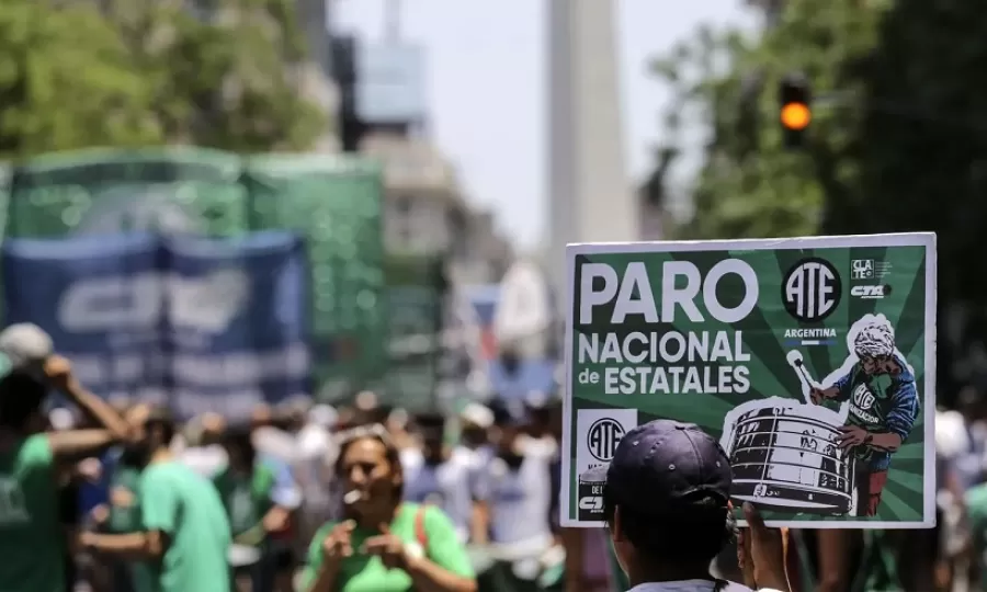 ATE confirmó la fecha del paro nacional y se moviliza al Congreso contra la reforma laboral