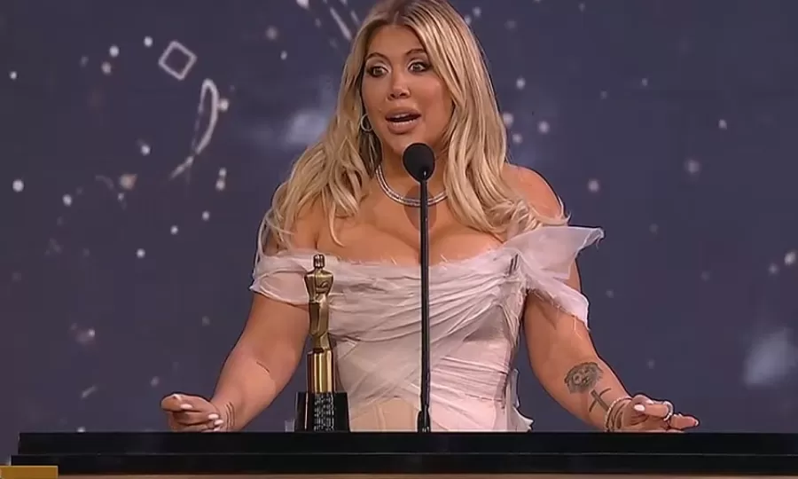 Wanda Nara respondi&oacute; tajante a las cr&iacute;ticas tras su premio en los Mart&iacute;n Fierro 2026