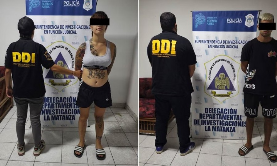 Los sospechosos fueron identificados como Sofía Belén Verde Ramírez y Rodolfo Elíseo Dzionek.