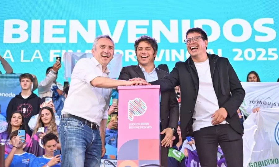 Kicillof encabezó la apertura de las finales de los Juegos Bonaerenses, con récord de inscriptos