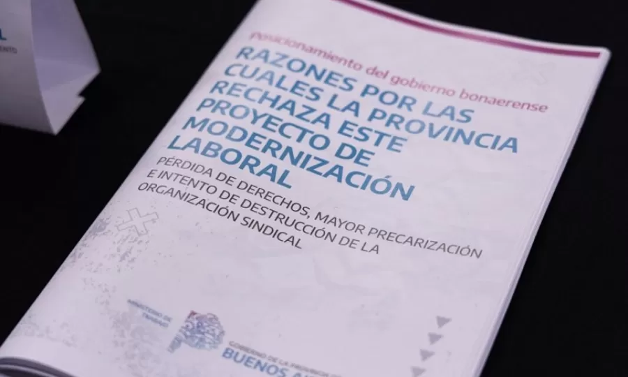 El Gobierno bonaerense rechaz&oacute; la reforma laboral de Milei a trav&eacute;s de un informe t&eacute;cnico