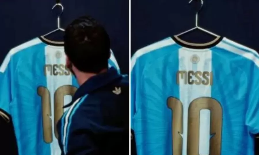 Lionel Messi present&oacute; la camiseta especial que usar&aacute; en su partido despedida de la Selecci&oacute;n argentina