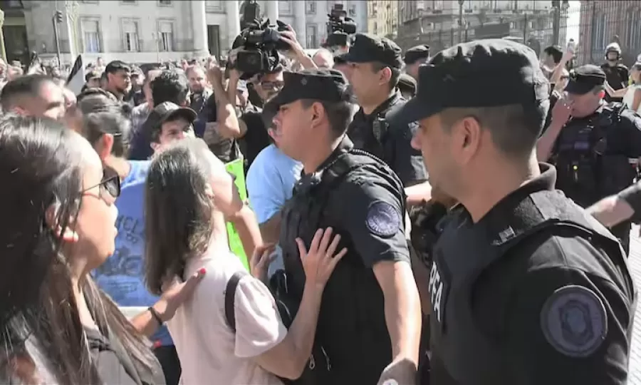 Incidentes en una protesta por la Ley de Discapacidad