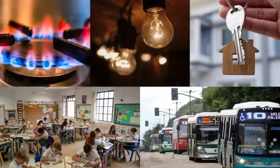 Alquileres, colegios privados, transporte p&uacute;blico y peajes, son algunos de  los aumentos de agosto