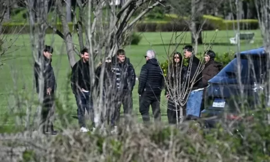 Lionel Messi despidi&oacute; a Jorge en un &iacute;ntimo encuentro familiar en Rosario