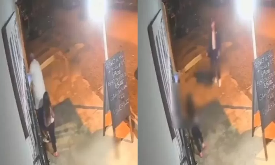 El impactante momento en que un ladr&oacute;n le dispar&oacute; a un hombre frente a su nieta de 4 a&ntilde;os