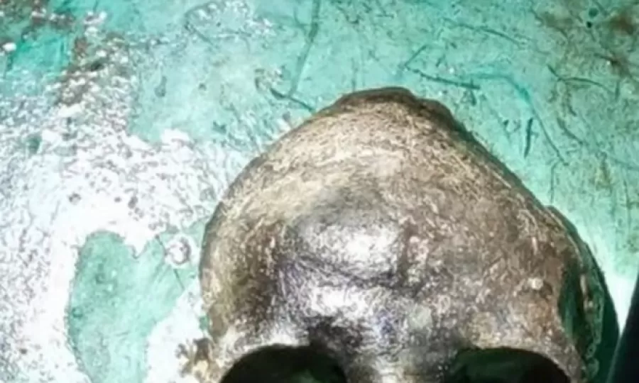 Descubrieron un cr&aacute;neo en una playa y los especialistas trabajan en identificar los restos