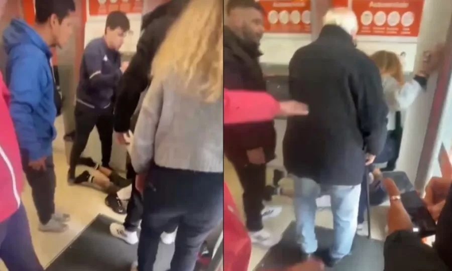 Clientes de un banco se defendieron y golpearon a un ladr&oacute;n tras un intento de robo